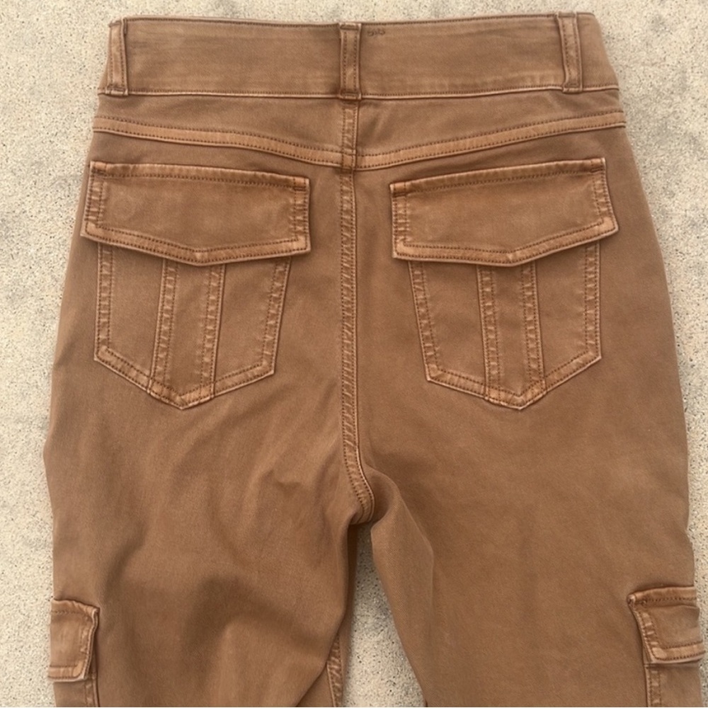 SPANX Women's Stretch Twill Ankle Cargo Pants Honey Glow Size S NWT - Picture 7 of 10